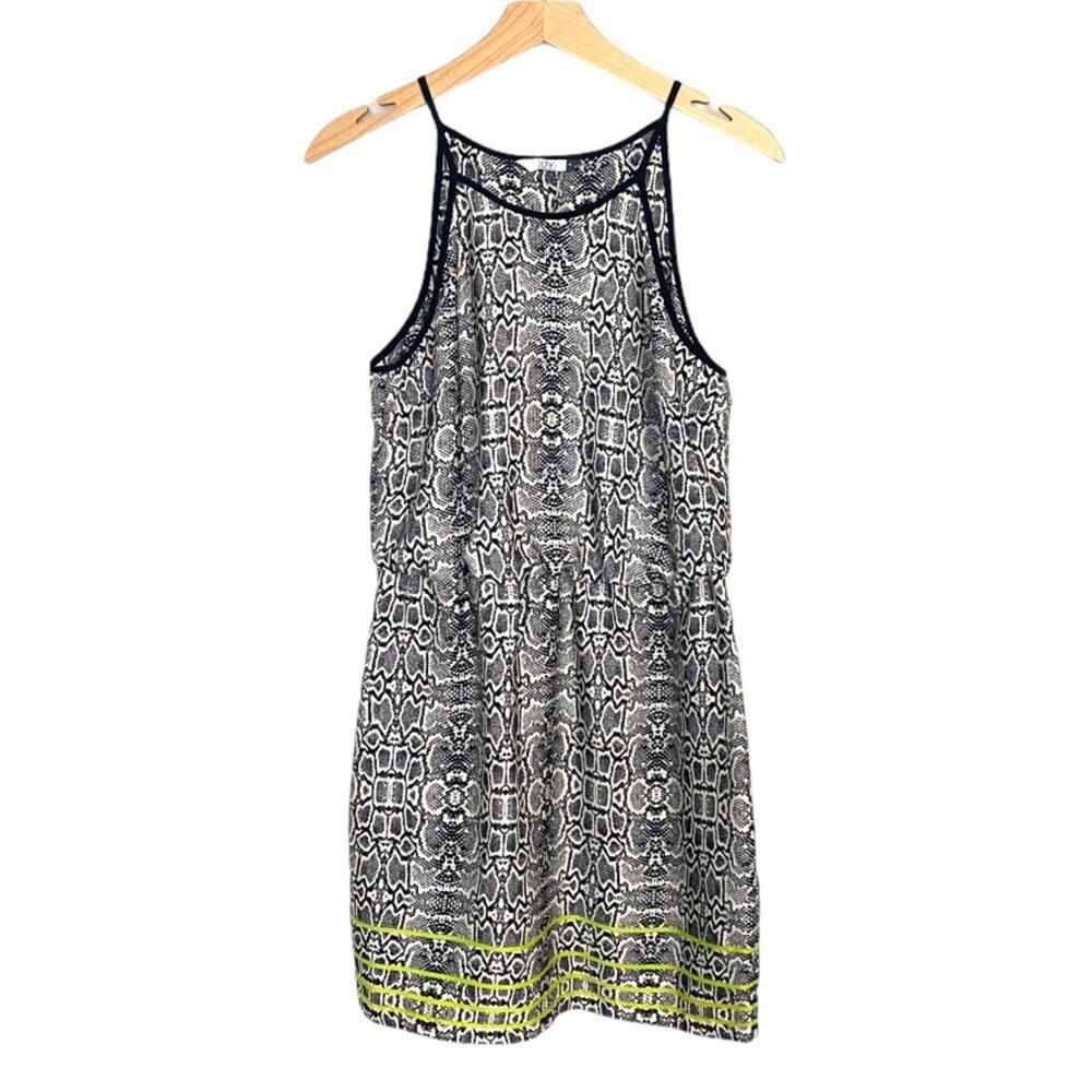 Dolce Vita Dress Sz M Snakeskin Animal Print Racer Back Mini Sundress Mob Wife
